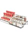 GONGSHI Spice Rack Organizer for Cabinet, Pantry and Countertop, 3 Tier Expandable Seasoning Shelf, Black