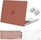 MOSISO Compatible with MacBook Air 13 inch Case 2025 2024 2023 2022 M4 A3240 M3 A3113 M2 A2681, Plastic Hard Shell&amp;Keyboard Cover&amp;Screen Film&amp;Type C for MacBook Air 13.6 inch Case, Garnet Red
