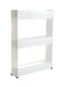 Portable Trolley Rack White 56x13.5x25cm