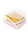 2Pcs Stackable Egg Container With Lids , Large Capacity PP Egg Holder For 48 Eggs, Kitchen Refrigerator Food Storage Box, Portable Deviled Egg Tray, Clear, 12.4x9.2x2.2 Inch