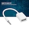 Ashata 3.5mm Male AUX Audio Plug, 3.5Mm Male Plug Jack To USB Female Aux Audio Cable Converter Adapter Cord, For CD Player, Computer, TV, Various Types Of Players, Mobile Phone, MP3, Etc