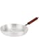Raj Aluminium Fry Pan Frying Pan with Wooden Handle, 25.5cm, RAFP13, Suitable for Dosa, Crepe, Pancake, Omellete, Chapati, Roti, Paratha