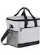 Insulated Lunch Bag with Adjustable Shoulder Strap Grey/Black 32 x 20.5 x 28cm