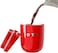 OTE 220ml Mini Coffee Travel Mug, Double Walled Coffee Cup Vacuum Insulated Stainless Steel with Leakproof Lid, Reusable Coffee Cups, BPA-Free, Mug/to Go Cups for Hot Cold Drinks (Red)