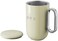 OTE 400ML Travel Coffee Mug Stainless Steel Vacuum Ice and Hot Drinks Insulated Tumbler for Home Office Outdoor Works (white)