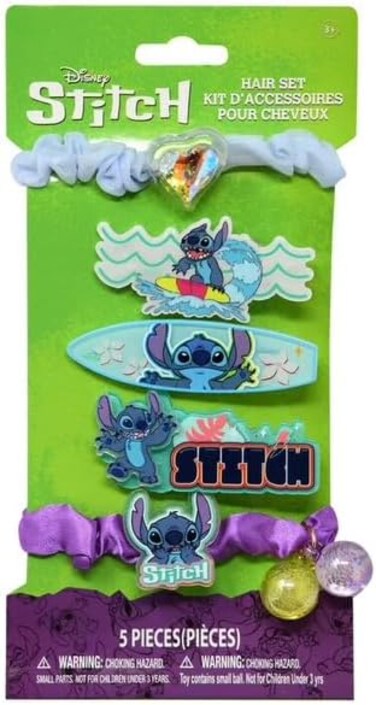 مجموعة إكسسوارات شعر تاونلي جيرل ديزني ستيتش، 8 قطع