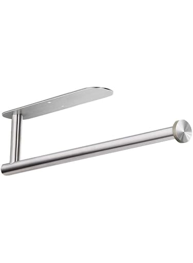 SWIUKPHE Paper Towel Holders for Kitchen, Paper Towels Bulk- Self-Adhesive Under Cabinet, Both Available in Adhesive and Screws, Stainless Steel