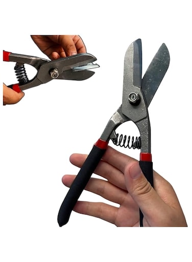 CarClothes Metal Sheet Cutters 10.5 Inch,Tin Snips for Straight Cutting Metal Sheet,Heavy Duty Metal Scissors Tool for Cutting Metal Wire,Keel, Aluminum, Sheet Metal, Square Steel Pipe, etc.