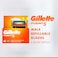 Gillette Fusion Manual Shaving Razor Blade Silver 4 Blades