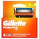 Gillette Fusion Manual Shaving Razor Blade Silver 4 Blades