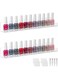 LUOBAO Nail Polish Wall Rack,Nail Polish Organizer Wall Mounted,Nail polish Holder,Clear Acrylic Floating Shelves