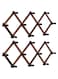 2 Pack Wooden Expandable Accordion Wall Hanger,Including 20 Peg Hooks,Perfectly Hook for Baseball Caps, Coats, Mugs,Coffee, Coat,Keys, Hat Rack,X Shape,Make Living Room Decorative and Neat,Vintage