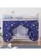 for Less White Star Designed Lower Deck Curtain Cotton Blend Blue/White