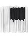 [100 Pcs] Biodegradable Compostable Individually Wrapped Straws - PLA Disposable Plant Based Black Straws