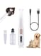 Dog Nail Trimmers, Dog Hair Trimmer with LED Display and Lubricating Oil, Cordless Dog Claw Trimmer, Low Noise and Rechargeable, Pet Clippers for Grooming for Paws, Eyes, Ears,