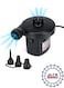 Electric Inflate/Deflate Air Pump with 3 Nozzles For a Car, Perfect for Deflate Inflatable Cushions, Air Mattress Beds, Boats, Swimming Ring and Indoor/Outdoor Camping