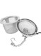 Stainless Steel Locking Spice Tea Strainer Silver 4.5 x 4.5cm