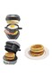 Sandwich Maker,Burger.Electric Panini Press with Egg Cooker Ring,Non-Stick Coated Plates,Aluminum