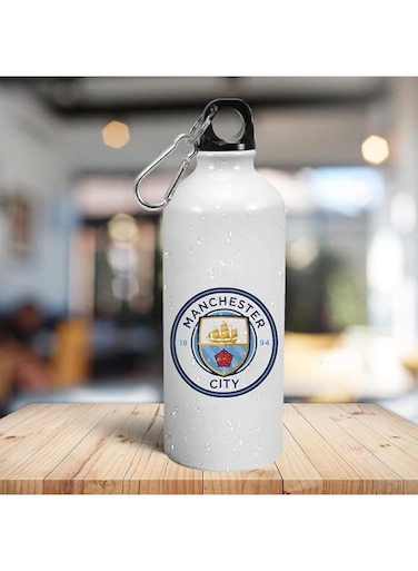 Spoil Your Wall   Manchester City   Football Club Merchandise Sports Printed Sipper Bottle   Sports Water Bottle   750ml