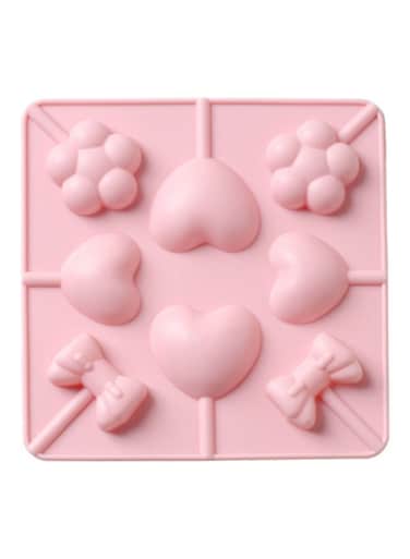 Silicone Ice Cream Mold pink 15x15.1x1.5cm