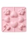 Silicone Ice Cream Mold pink 15x15.1x1.5cm