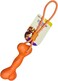 Pado Chomp Chum Bone EVA Toy With Rope-orange-20x8.5cm [Rope Length:30cm]
