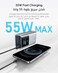 CUKTECH 10 mini Power Bank, 10,000mAh(2S1P) 55W Compact Pocket Portable Charger, Smart LED Display, Fast Charging for iPhone 17/16, Samsung S25 Ultra, Xiaomi