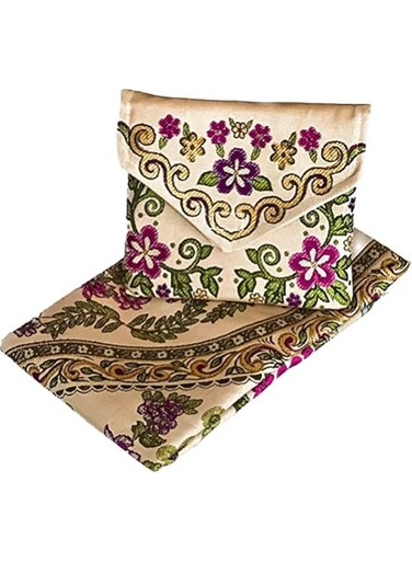 Mini Pocket Portable Travel Prayer With Bag And Strip Praying Rug Mat Carpet Soft and Elegant Multicolored