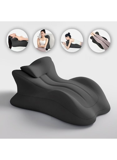 Pillow for Sitting Up in Bed, Reading Pillow for Headboard &amp; Sofa Support, Designed to Help with Acid Reflux &amp; Back Discomfort, Back Cushion with Removable Cover