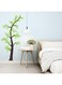 Amimagen Green Tree Wall Decals - Family Tree Wall Stickers - Bedroom Living Room Sofa TV Background Home Wall Decor