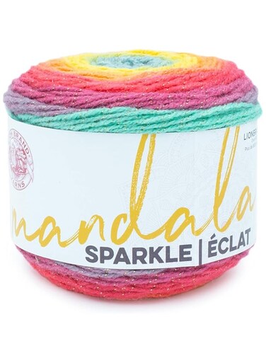 Lion Brand Yarn Mandala Sparkle yarn, Crux