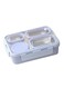 Lunch Box with Soup Bowl,850ml Stainless Steel Leak-proof Lunch Box,Compartments Food Container With Spoon And Chopsticks,Bento Box For Kids And Adults, Purple