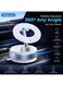 MOBCOS Magnetic Safe Car Phone Holder &ndash; Magnetic Suction Cup Mount with 360&deg; Rotation, Foldable Pocket-Size Design, Strong Grip for Dashboard &amp; Windshield   White