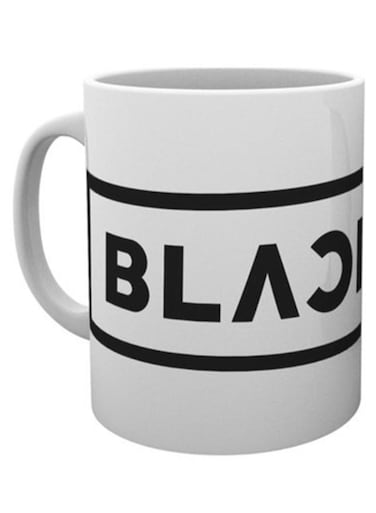 Eye Black Pink Logo Printed Mug Black/White