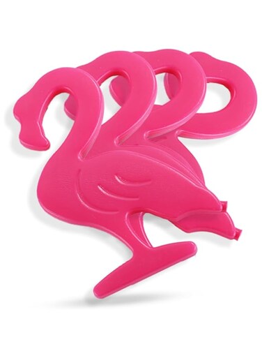 Eazy Kids Flamingo Reusable Hard Ice Packs for Lunch Bags 4-Pieces, Blue