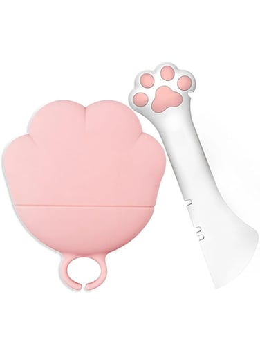 ANTOLE Cat Food Can Lid whit Spoon,Silicone Cover for Animal Wet Food Storage,Reusable Topper for 3/5 /5.1/5.5/12/ 13 oz Cans Refrigerator Fresh Wash Machine Apply