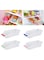 SYOSI Refrigerator Storage Organizer Bins, Fridge Storage, Fruit Handled Kitchen Collecting Box Basket Rack Stand Basket Container Food container Tray Fridge baskets (4 Pack, Random Color)