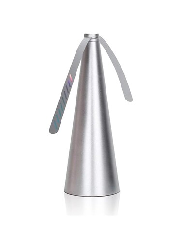 JZS Fly Fan for Tables Indoor Outdoor Meal,Portable Food Fly Fan Picnic Fans for Party,Restaurant without Chemicals(Silver)