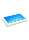 Foam Pillow Microfiber White/Blue 40x70cm