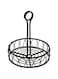 Spectrum Diversified Black medium Twist Stand Steel Condiment Caddy for Restaurants &amp; Homes, Coffee Station Office D&eacute;cor, Rust-Resistant Seasoning &amp; Sauce Holder, 95210