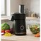 6 in 1 Electric Salad Maker, Black, 200W Food Processor with Slicing Shredding Chopping, 900ml Capacity, 6 Stainless Steel Blades, One-Knob Control, Safety Lock, Anti-Slip Base