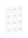TERRIFI Corner Shower Caddy Adhesive Sticker Replacement Hook, with Strong Sticky, No Drilling Bath Toilet Kitchen Organizer Accessories (Transparent 3 hooks) 4 PCS