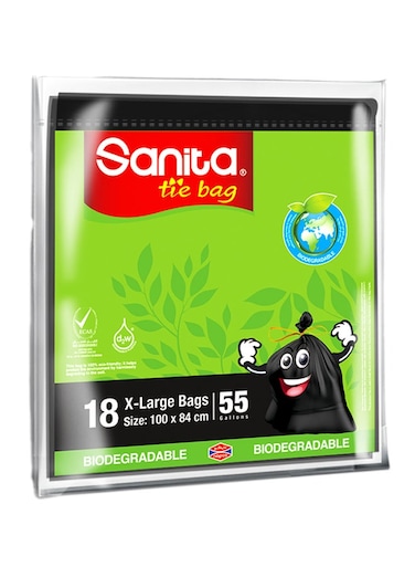 Disposable Tie Bag Black 100 x 84cm