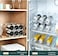 Transparent Wine Rack Stackable Bottle Holder for Refrigerator Beverage Storage and Organization at Home - Pack of 1 (2 Link)
