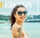FEISEDY Polarized Women Square Sunglasses Sparkling Composite Shiny Frame B2289
