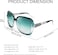 FEISEDY Polarized Women Square Sunglasses Sparkling Composite Shiny Frame B2289