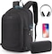 Tzowla Laptop Travel Backpack for Women Men,Water Resistant Anti-Theft College Backpacks Fits 15.6-17.3 Laptop/Notebook