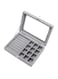 MISBAH 2-in-1 Velvet Jewelry Box Earring Ring Organizer Holder for Girls (Ash Grey)