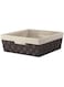 Whitmor Woven Strap Liner Shelf Tote, Espresso