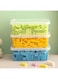 Premify 3pcs Toys Storage Boxes, Plastic Playroom/Game Organizer Box Containers with Lid for Shelves or Cubbies, Holds Toys, Building Blocks, Puzzles, Markers, Controllers, or Crayons